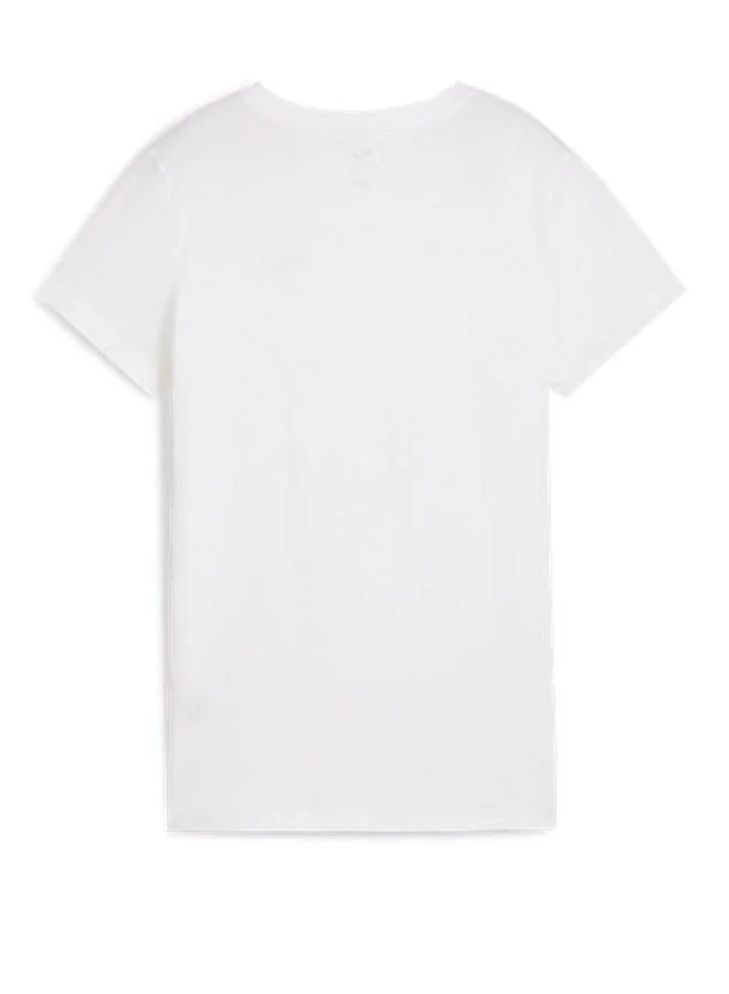 PUMA puma white ESS Small No. 1 Logo Tee for Women | Best Price UAE