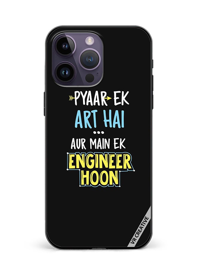 VR CREATIVE Protective Case Cover For Apple iPhone 16 Pro Pyaar Ek Art Hai Design Multicolour - Image 1