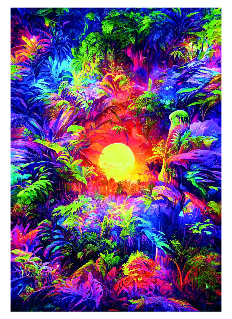 Clementoni Clementoni Puzzle Psychedelic Colorboom 500 Pieces | Jigsaw Puzzle | Puzzle for Adults | Challenging Puzzle | Perfect for Stress Reliever and Puzzle Lovers | Made in Italy  - Image 3