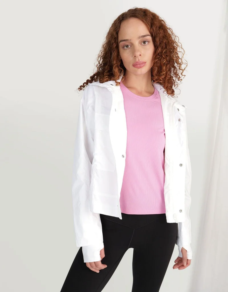 OFFLINE By Aerie Cropped Nylon Jacket