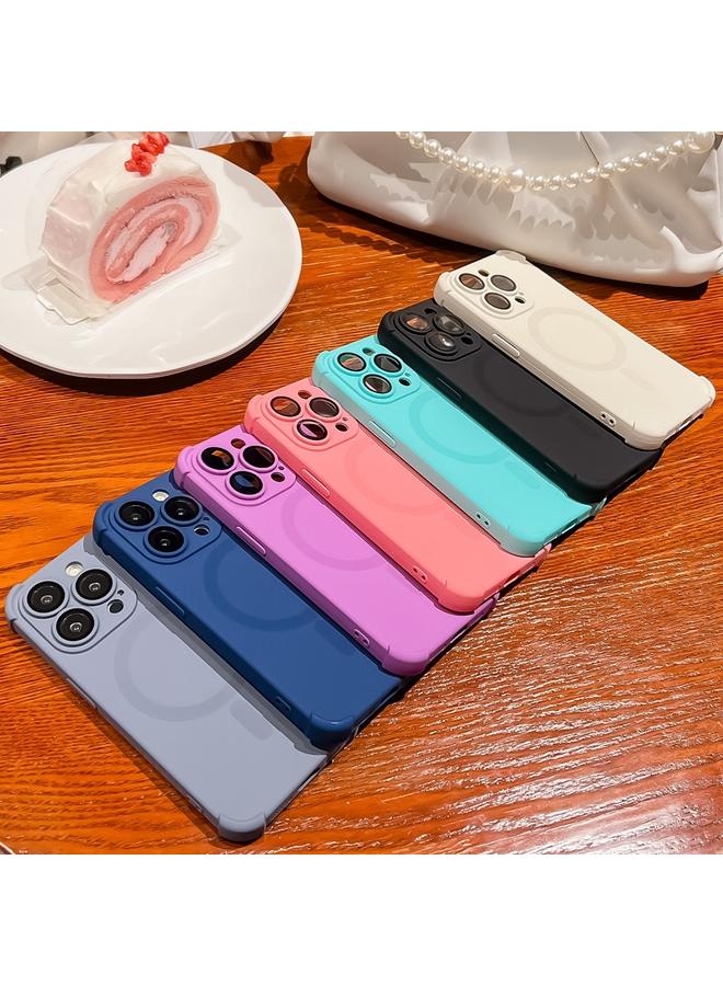 S-TOP Case For iPhone 12 Pro Max Four Corner Shockproof Skin Feel MagSafe Magnetic Phone Case - Image 2