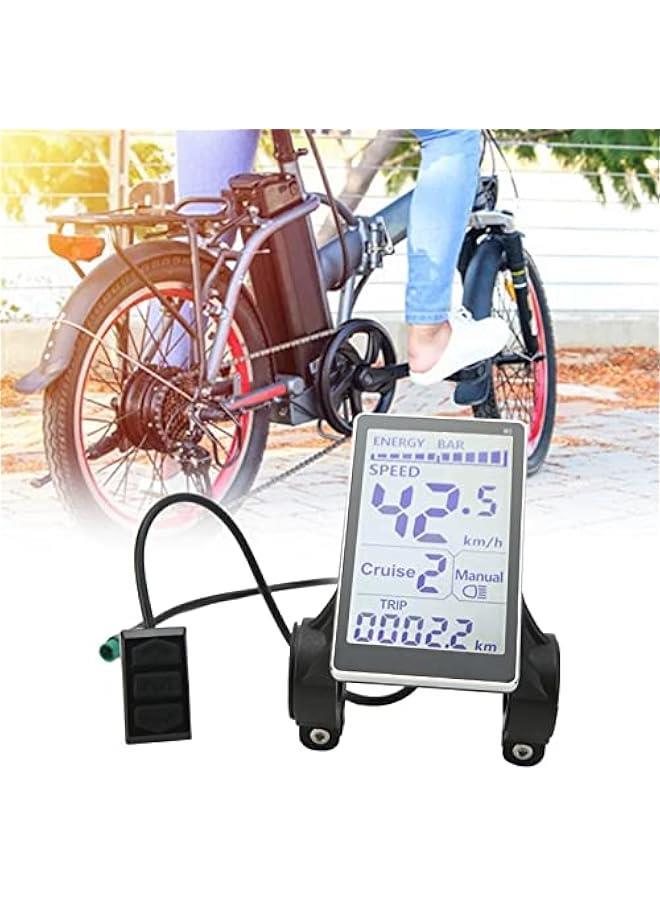 Electric LCD Display Meter, 5 Pin 24V 36V 48V 60V Universal E Scooter M5 LCD Panel Screen Cycling Odometer Computer for 31.8 22.2mm Electric Bikes - Image 4