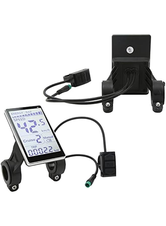 Electric LCD Display Meter, 5 Pin 24V 36V 48V 60V Universal E Scooter M5 LCD Panel Screen Cycling Odometer Computer for 31.8 22.2mm Electric Bikes - Image 5