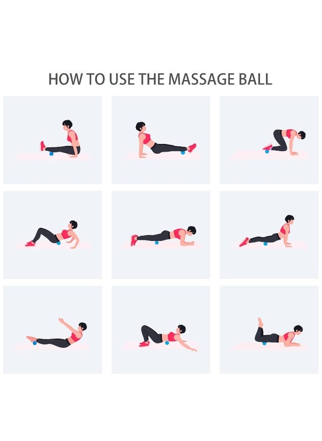 Generic Peanut Massage Ball, Double Lacrosse Ball Deep Tissue Roller Trigger Point Ball Yoga Massage Ball Bodywork Therapy Ball for Physical Therapy Myofascial Release Muscle Relaxer Acupoint Massage  - Image 4