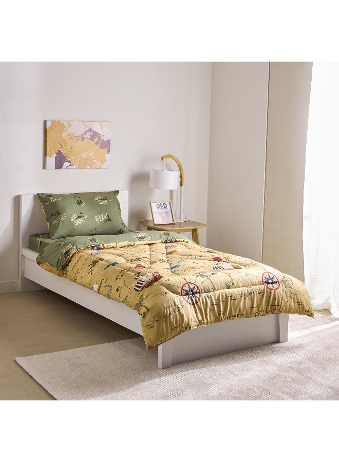 Home Box Joy Adventurer Camp 2-Piece Single Microfibre Comforter Set 220 x 135 cm - Image 3