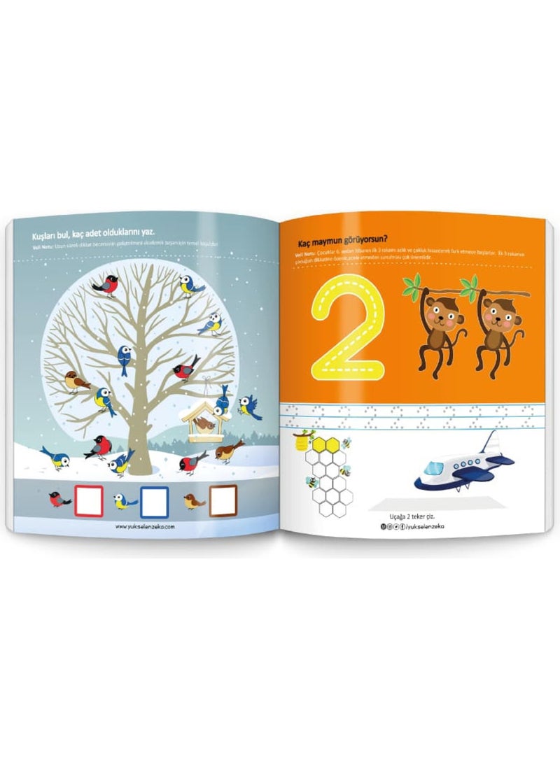 Yükselen Zeka Rising Intelligence 2-4 Years Old Inventor Ant Write-Erase Books 1st Series  - Image 3