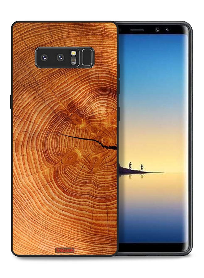 Tolwak Samsung Galaxy Note 8 Protective Case Cover Crack Wood - Image 1