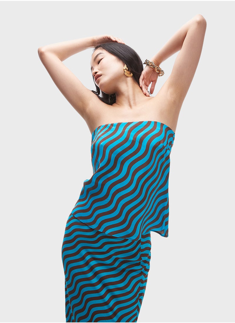 TOPSHOP Striped Bandeau Top  - Image 4