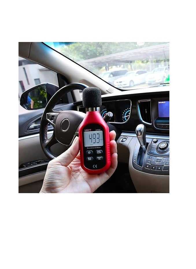 UNI-T - UNI-T UT353 Decibel Meter, Digital Sound Level Meter 30-130dB Audio Noise Volume Measure Device Max/Min Fast/Slow Data Hold LCD Backlit Auto Power off - Image 1