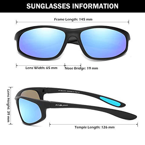 FAGUMA Polarized Sports Sunglasses For Men Cycling Driving Fishing UV400 Protection - Image 4