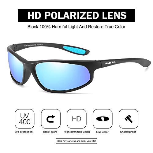 FAGUMA Polarized Sports Sunglasses For Men Cycling Driving Fishing UV400 Protection - Image 3