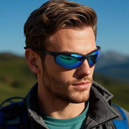 FAGUMA Polarized Sports Sunglasses For Men Cycling Driving Fishing UV400 Protection - Image 2