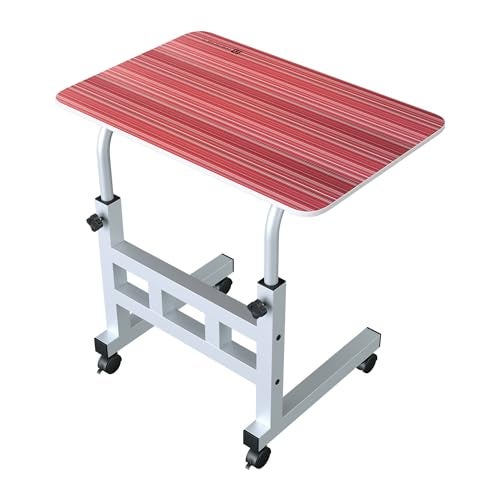 Portronics My Buddy D Wood Multipurpose Movable & Adjustable Table for Computer & Laptop(Crimson Red) - Image 1