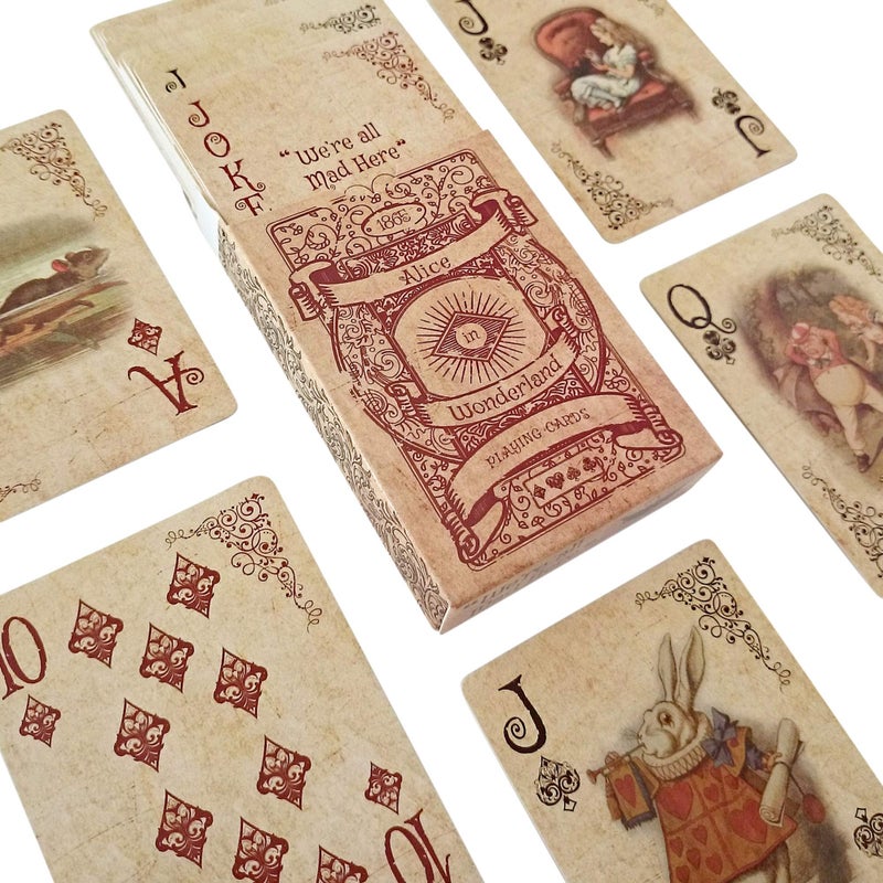 ASVP Shop Alice In Wonderland Playing Cards - Full Set is Ideal for Themed Parties, Props, Theme, and Games - Image 3