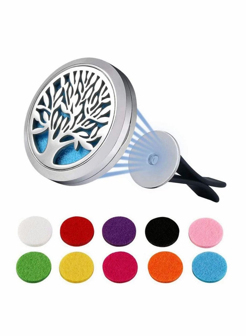 Y&D Aromatherapy Car Diffuser, Vent Clip Essential Oil Diffuser for Air Freshener, 11 Refill Pads - Image 1