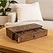 GoCraft Handmade Wooden Dominoes Set  28Piece Double Six Professional Size Dominoes with Decorative Wooden Storage Box  Classic Game Set for Family Fun  Entertainment - Image 2