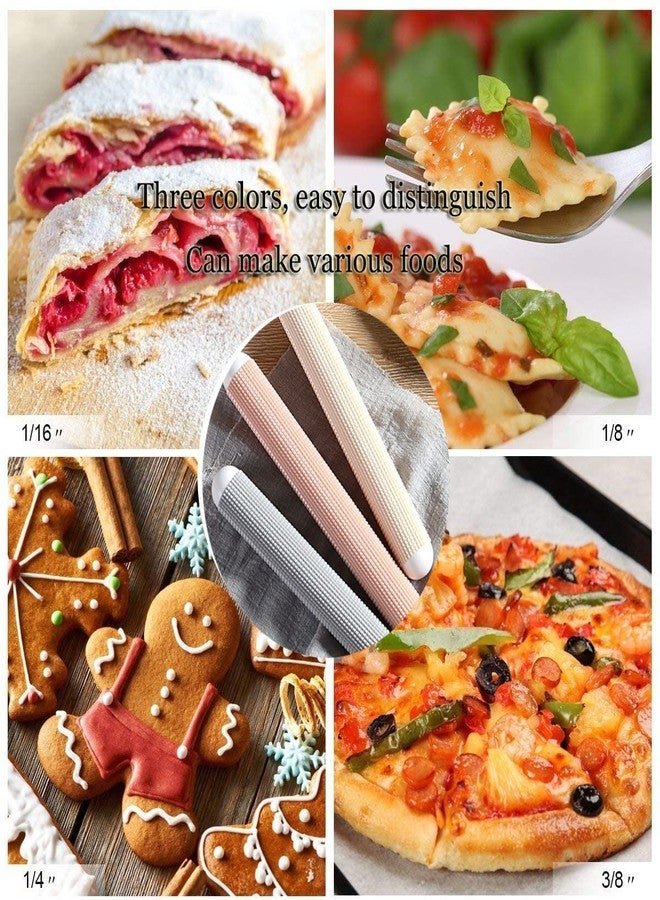 VENIVA 1 Pcs 26.5 CM Plastic Rolling Pin Non-Stick Dough Roller for Baking Roller Pins Kitchen Bakery Rolling Pin Fondant Dough for Pizza Dumpling Fondant Pastry (Grey) - Image 4