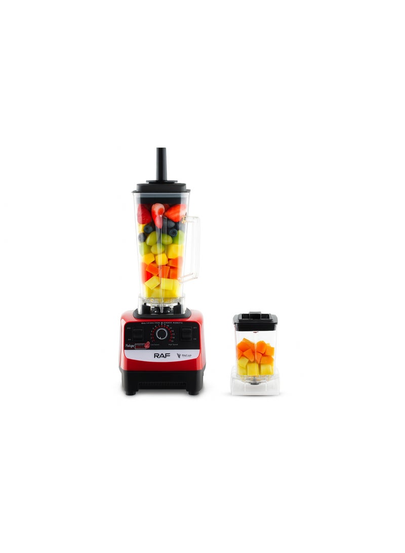 RAF Heavy Duty Electric Blender 2400W, 2.5L Jar, 6 Stainless Steel Blades, High-Speed Multifunction Blender for Smoothies, Juices, Ice Crushing & Coffee Grinding - Image 1