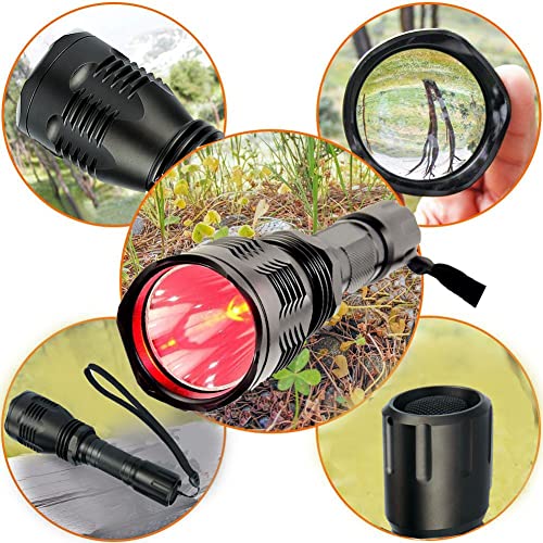 GRABOYY Red Light Flashlight Long Range Predator Light Flashlight with Charger Brightest Red Light for Night Hunting Fishing Astronomy - Image 5