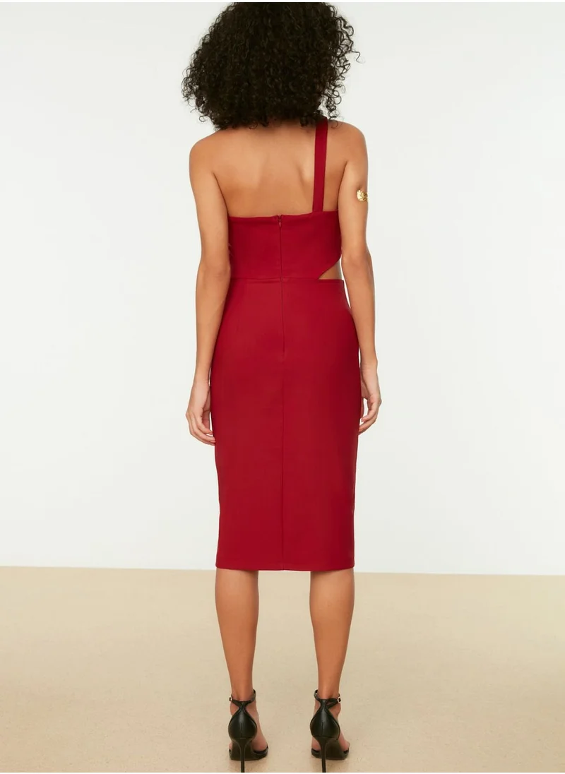 trendyol One Shoulder Cut Out Detail Dress