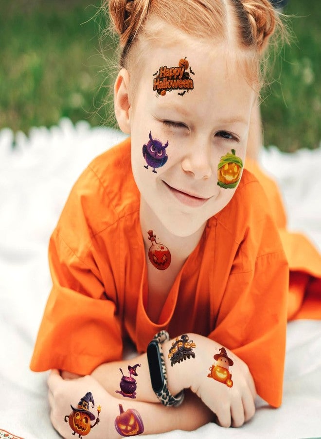 CHARLENT Glitter 3D Halloween Temporary Tattoos for Kids - Image 4