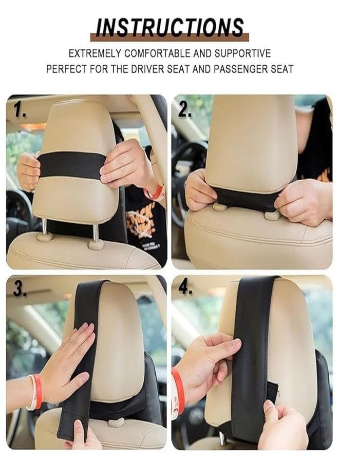 Keshmart car Seat Headrest Neck Rest Cushion, Car Neck Pillow Durable 100% Pure Memory Foam Neck Pillow with Breathable (Pack -2) - Image 5