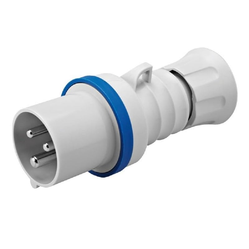 Gewiss GW60015H Low Voltage Screw Wiring Straight Plug, High Performance, IP44/IP54, 6 Reference, 2P+E Pole, 200V-250V, 32 A, 50 Hz/60 Hz, Blue - Image 5