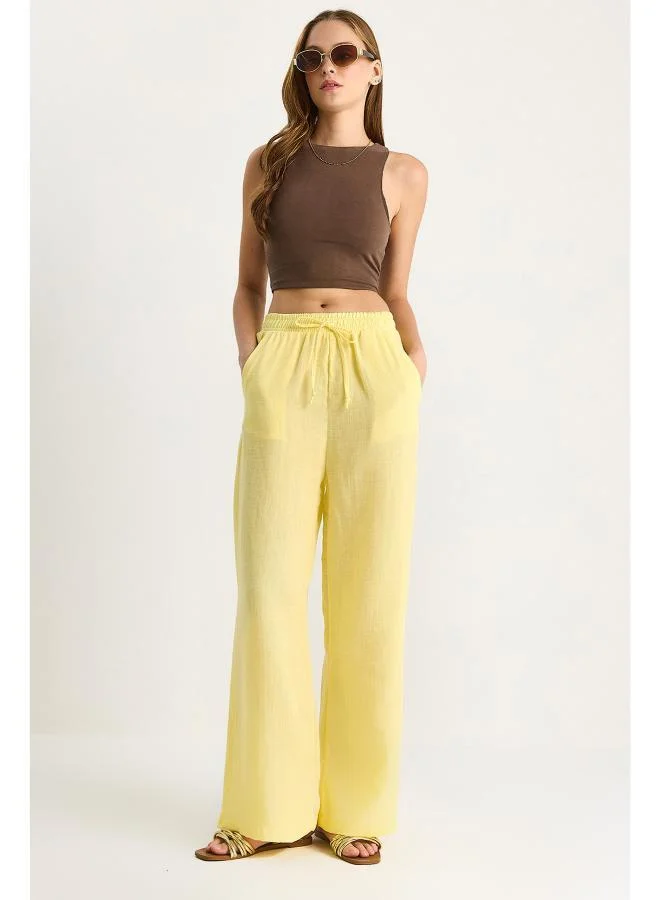 Ginger  Pullon Straight Fit Pants for Women | Best Price UAE