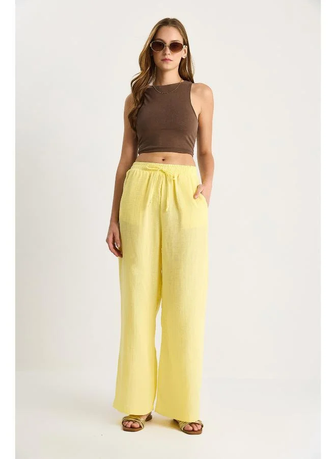 جينجر بنطلون مستقيم بقصة مستقيمة