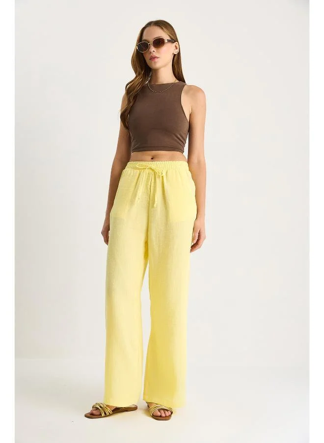 Ginger  Pullon Straight Fit Pants for Women | Best Price UAE