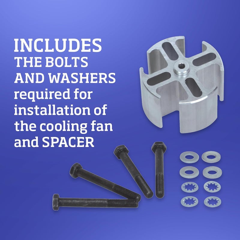 Flex-a-lite 14556 Mill Finish 2" Fan Spacer Kit - Image 5
