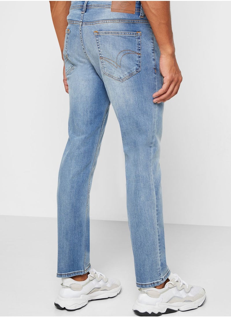 Lee Cooper Mid Wash Slim Fit Jeans  - Image 3