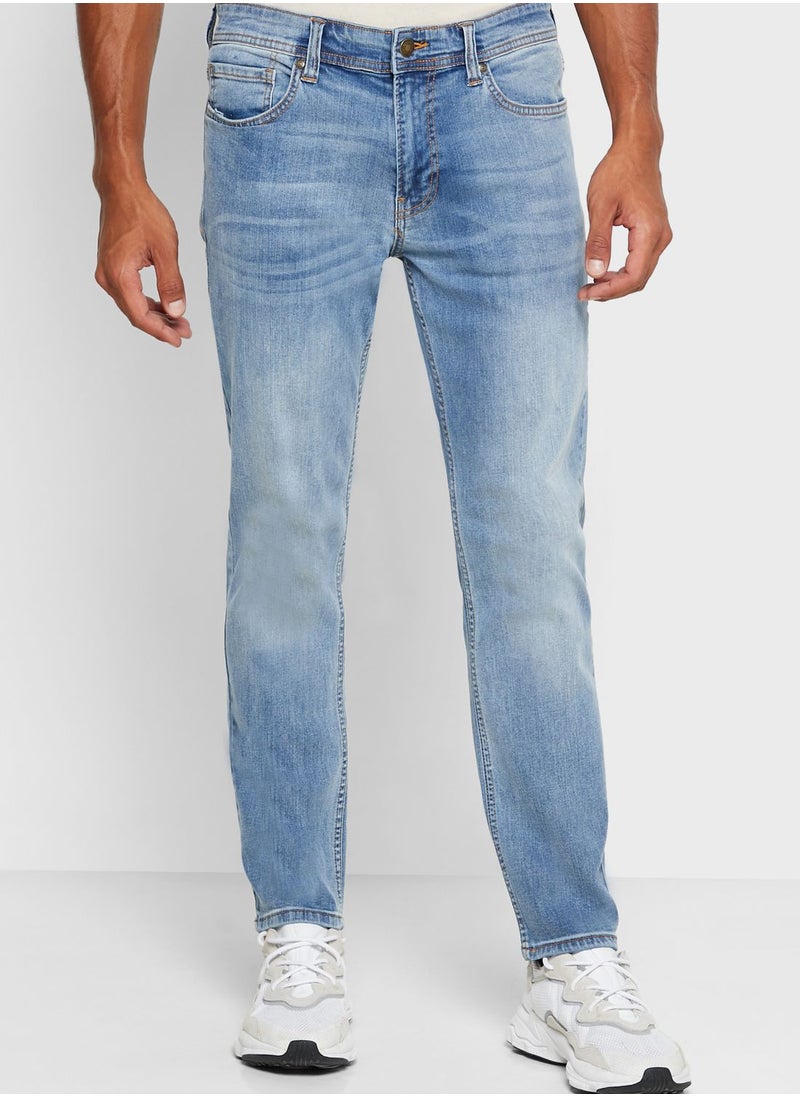 Lee Cooper Mid Wash Slim Fit Jeans  - Image 1