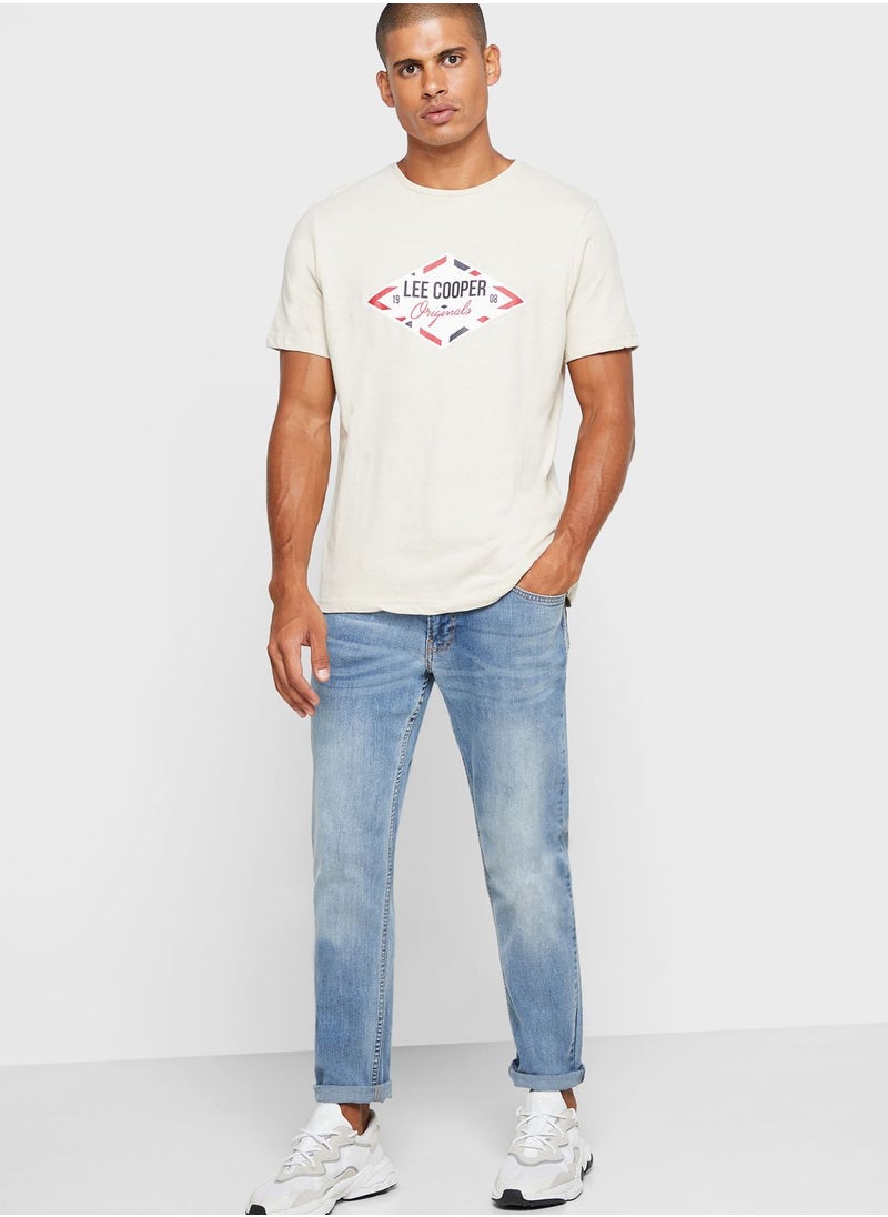 Lee Cooper Mid Wash Slim Fit Jeans  - Image 2