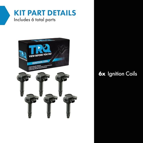 TRQ Ignition Coil Set Compatible with 07-18 Ford 07-16 Lincoln 07-15 Mazda 08-09 Mercury - Image 2
