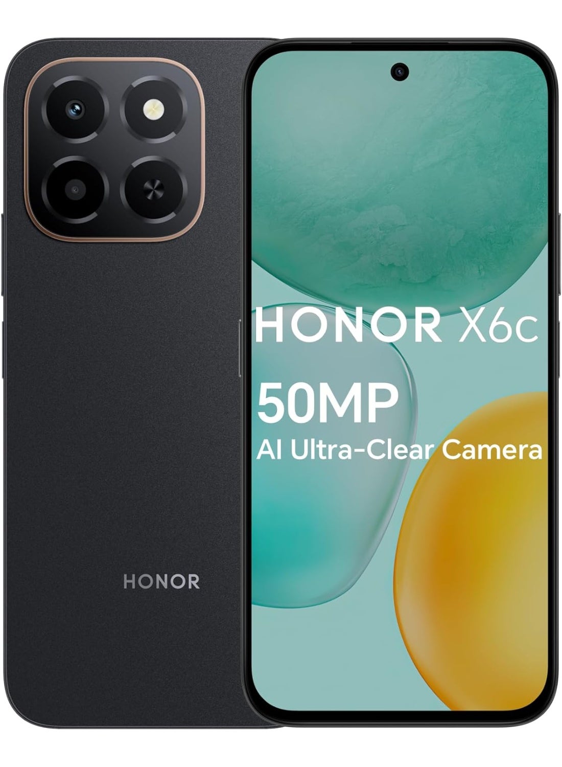 Honor X6c 4G Dual SIM 6GB RAM 256GB ROM Midnight Black - International Version