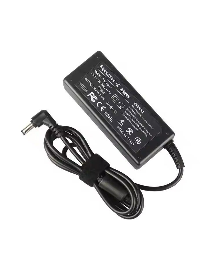 Max Power 19V 3A 3.42A 65W AC/DC Adapter Charger for ASUS HP AOC MSI Philips BenQ Monitors,Polk Braven Elite Speakers,Mini PC MINISFORUM UM690 UM700 UM773 intel NUC i5 i7 i8/NiPoGi CK10 Power Supply Cable - Image 1