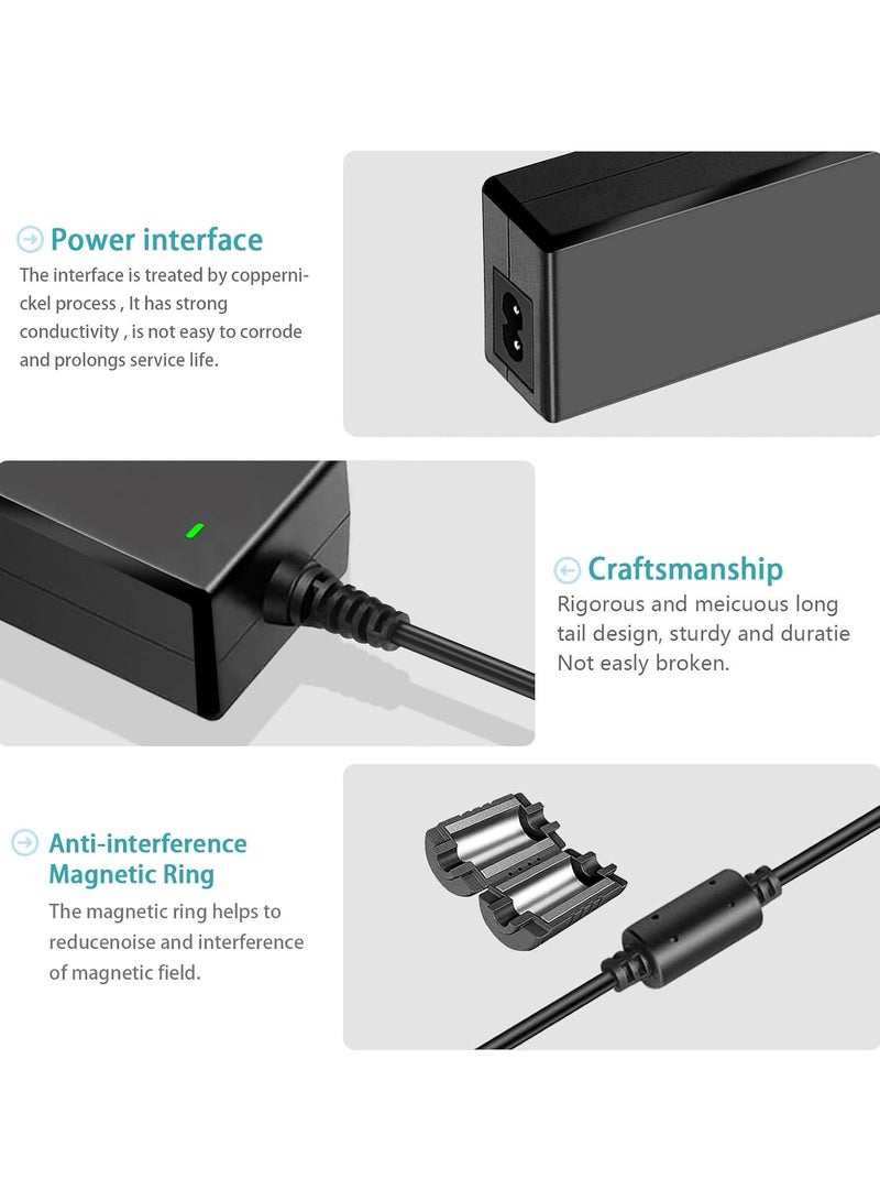Max Power 19V 3A 3.42A 65W AC/DC Adapter Charger for ASUS HP AOC MSI Philips BenQ Monitors,Polk Braven Elite Speakers,Mini PC MINISFORUM UM690 UM700 UM773 intel NUC i5 i7 i8/NiPoGi CK10 Power Supply Cable - Image 2