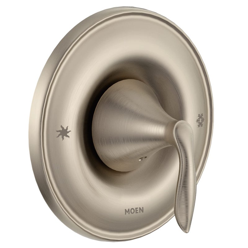 Moen Eva Brushed Nickel 1Handle PosiTemp Pressure Balancing Valve Trim Kit Valve Required T2131BN - Image 1
