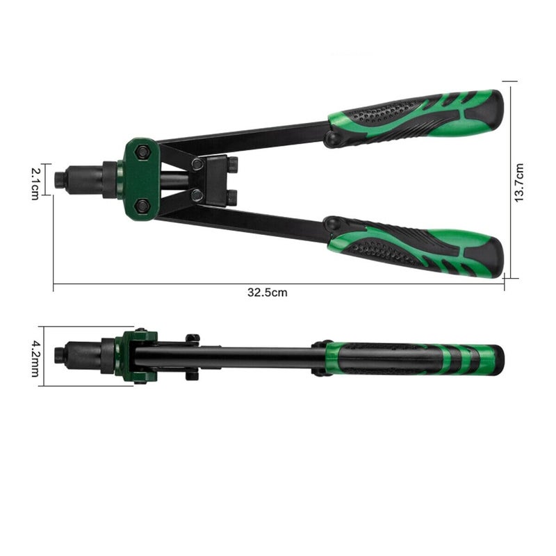 ISC 13"Inch Hand Riveters Double Handles Nail Gun M3.2 M4.0 M4.8 Industrial Riveting Gun Tool - Image 2
