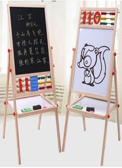 KEVIN 2-In-1 Drawing Board Blackboard And Magnetic Drawing Board Game Adjustable Wooden Creative Compact Size Light Weight Drawing And Writing Board  - Image 4