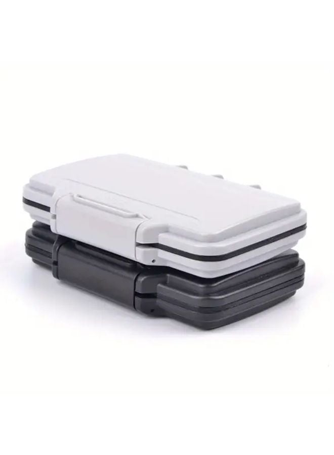 Durable Waterproof Shockproof Memory Card Storage Box Black Plastic Organizer - Image 2