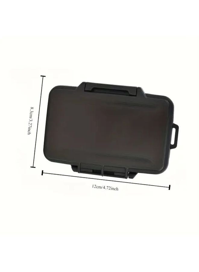Durable Waterproof Shockproof Memory Card Storage Box Black Plastic Organizer - Image 5
