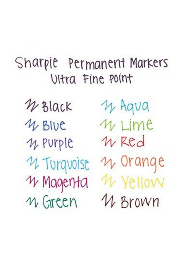Sharpie Permanent Markers Ultra Fine Point 5Count (Black)  - Image 3