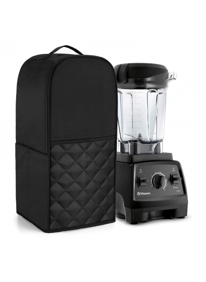 Luxja Blender Cover Compatible with Vitamix 64 oz. Low-Profile Blender, Black(quilted) - Image 1