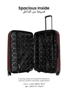 PARAJOHN PARAJOHN ALTIV 3 Pieces ABS Luggage Trolley Set - BURGUNDY  - Image 5