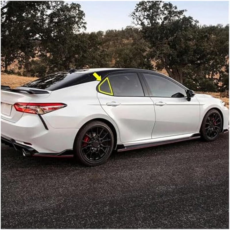 QASULER Car Rear Louver Window Cover Trim for Toyota Camry - Image 2