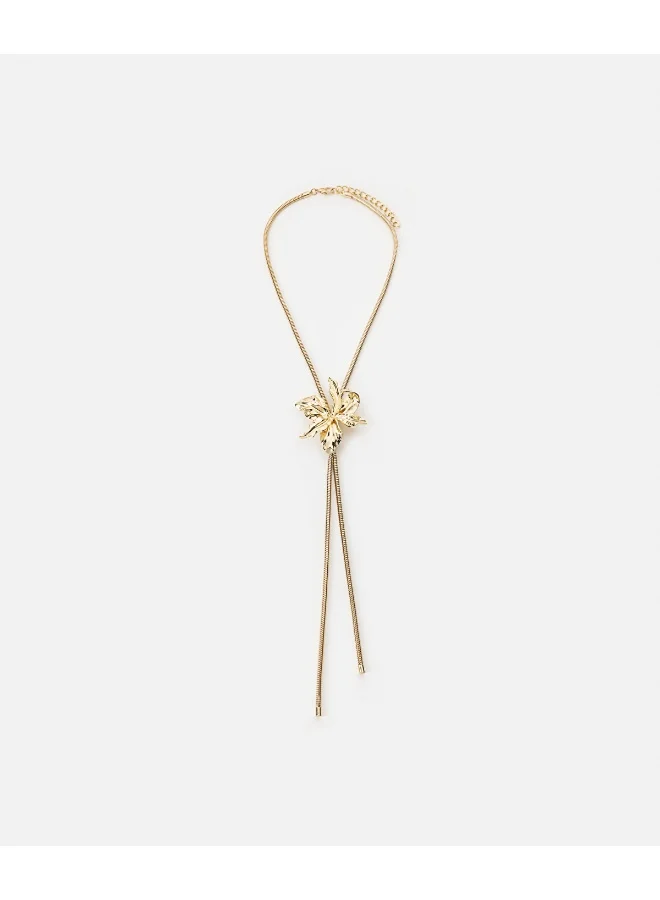 إبيكيول Long Necklace With Flowers