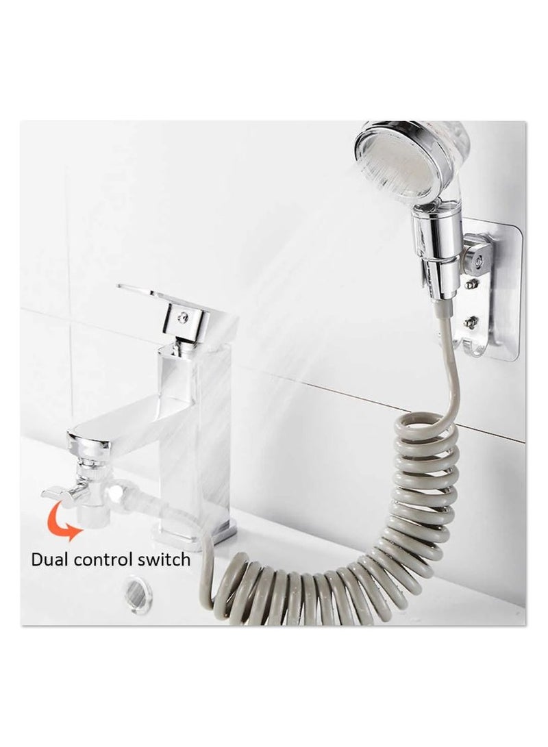 Ekdjkk Sink Sprayer Faucet Shower Head Set, Basin Handheld Shower Set With Recoil Hose For Bathroom Sink Hair Washing Utility Room Cleaning And Pet Shower  - Image 5
