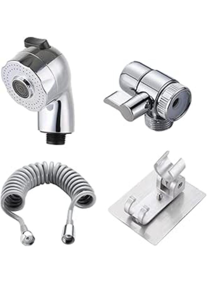 Ekdjkk Sink Sprayer Faucet Shower Head Set, Basin Handheld Shower Set With Recoil Hose For Bathroom Sink Hair Washing Utility Room Cleaning And Pet Shower  - Image 1